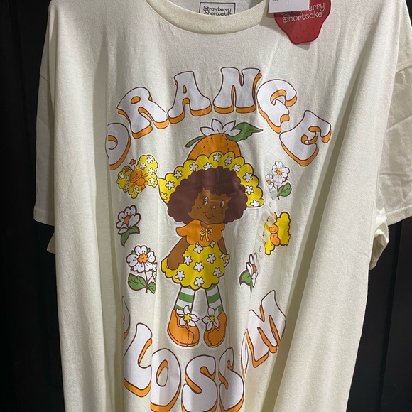 Strawberry Shortcake 'Orange Blossom Graphic Tee Shirt Adult L - Picture 4 of 5